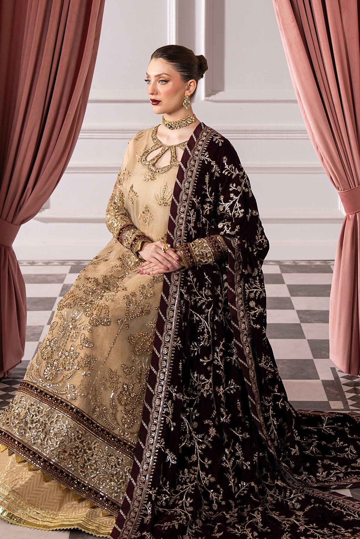 Raeesa Premium | Noirah Velvet | NV-008