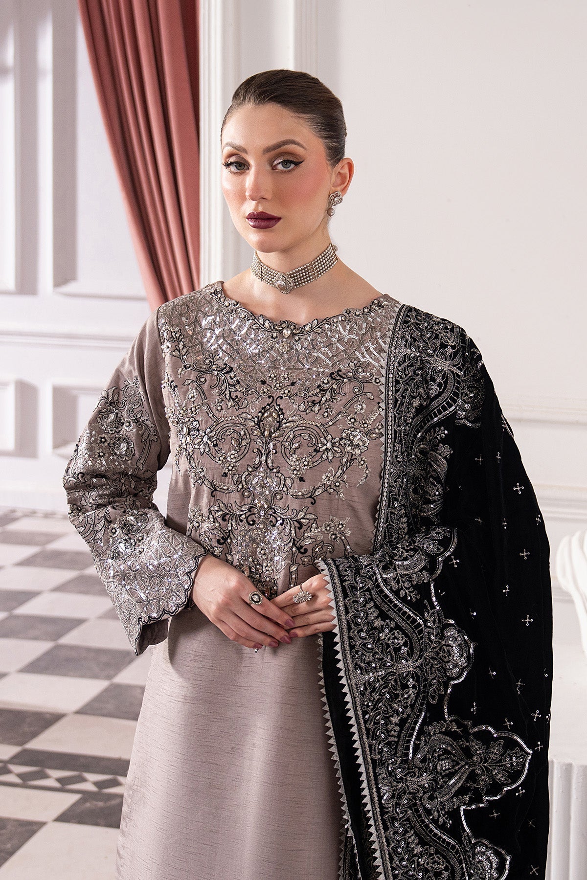 Raeesa Premium | Noirah Velvet | NV-007