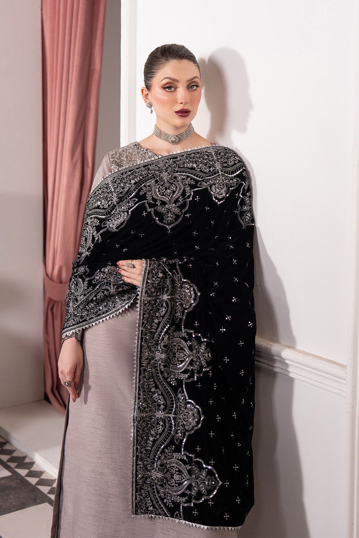 Raeesa Premium | Noirah Velvet | NV-007