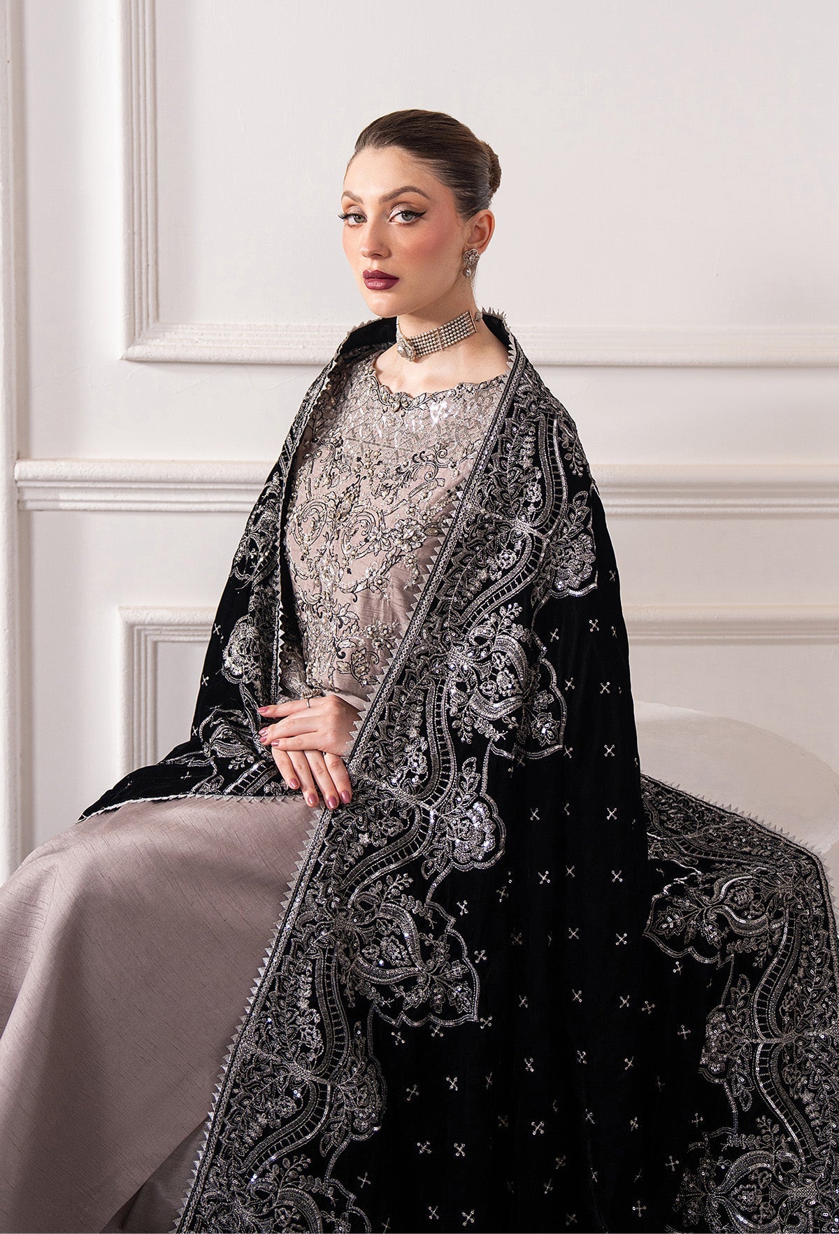 Raeesa Premium | Noirah Velvet | NV-007