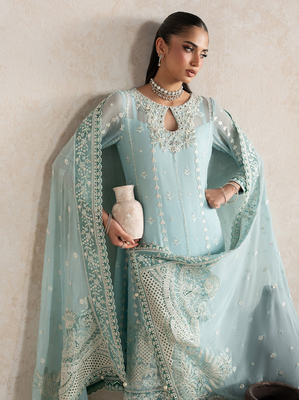 Gulaal | Inaaya Embroidered Chiffon 26 |Eileen