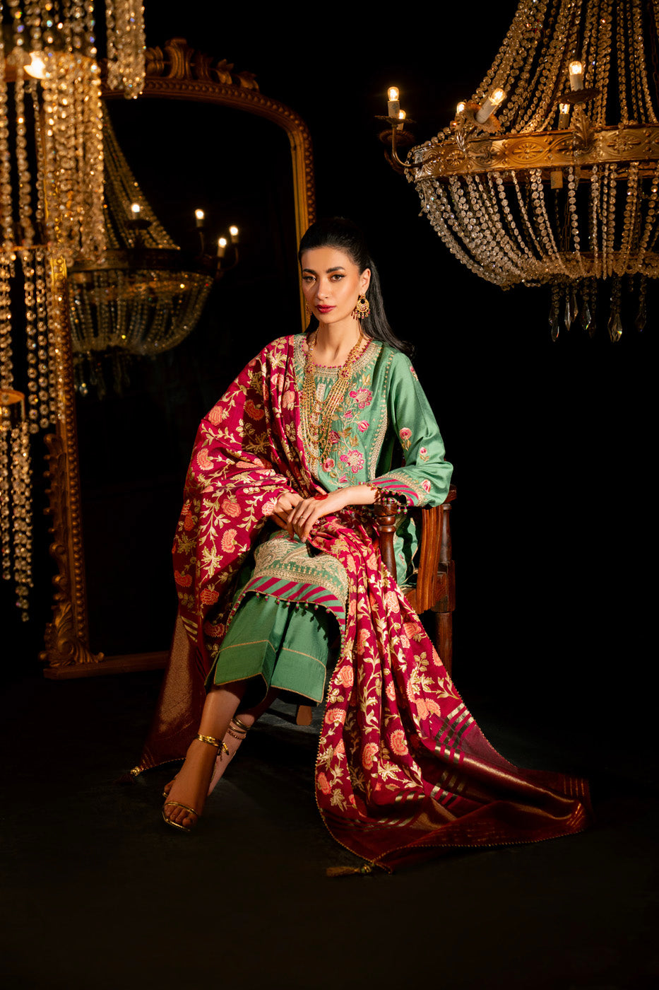 AlKaram | Festive Summer 25 | FC-9D-25-Sage