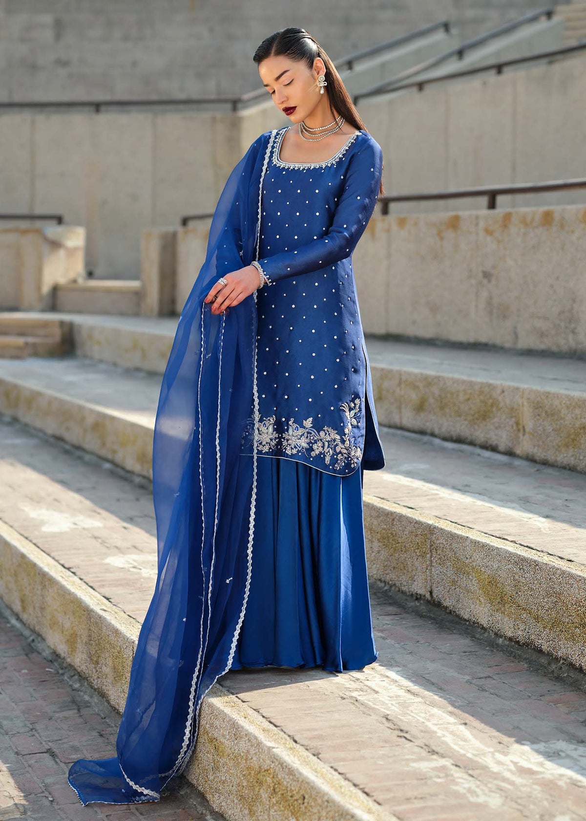 Mahum Asad | Sarai Luxury Formals | Blue Dynasty