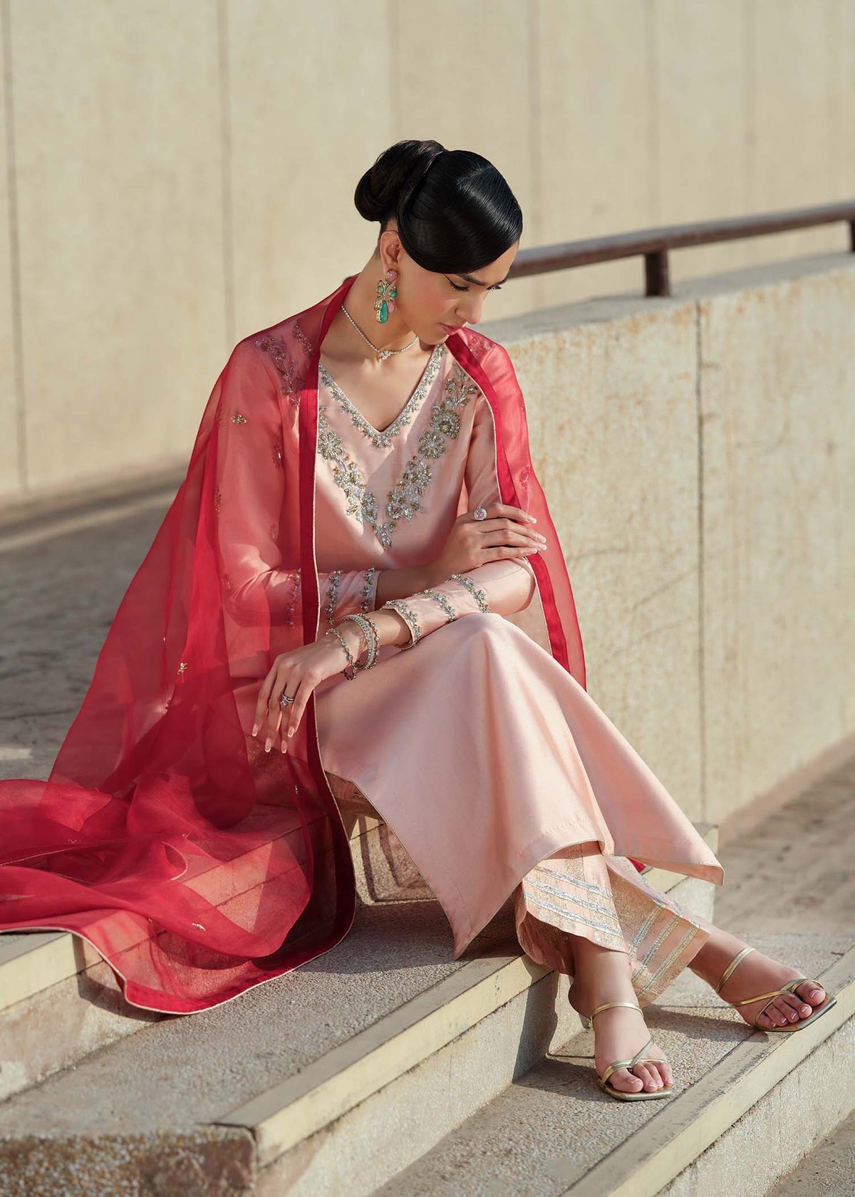 Mahum Asad | Sarai Luxury Formals | Crimson