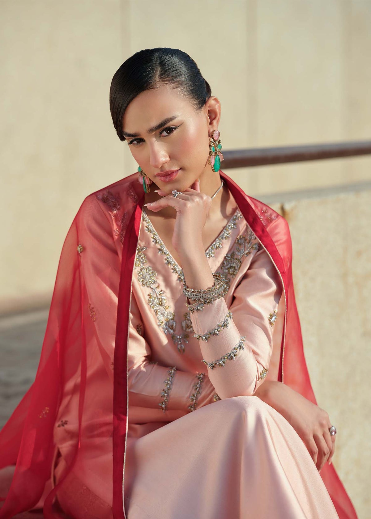 Mahum Asad | Sarai Luxury Formals | Crimson