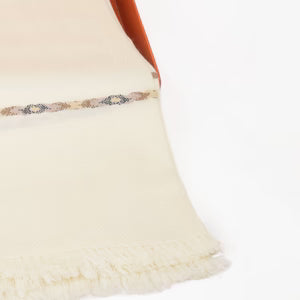 Lux Herringbone Shawl | Cream - Dynasty