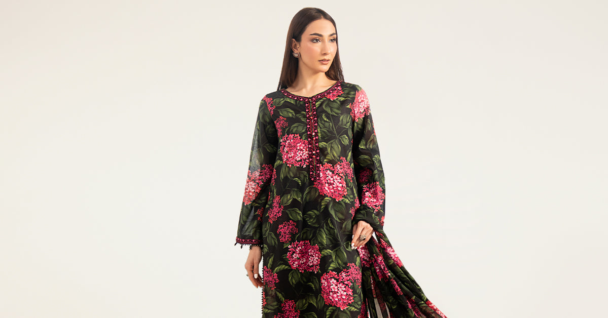 Maria B | Luxury Pret Pre Fall | DW-PF26-15-Black