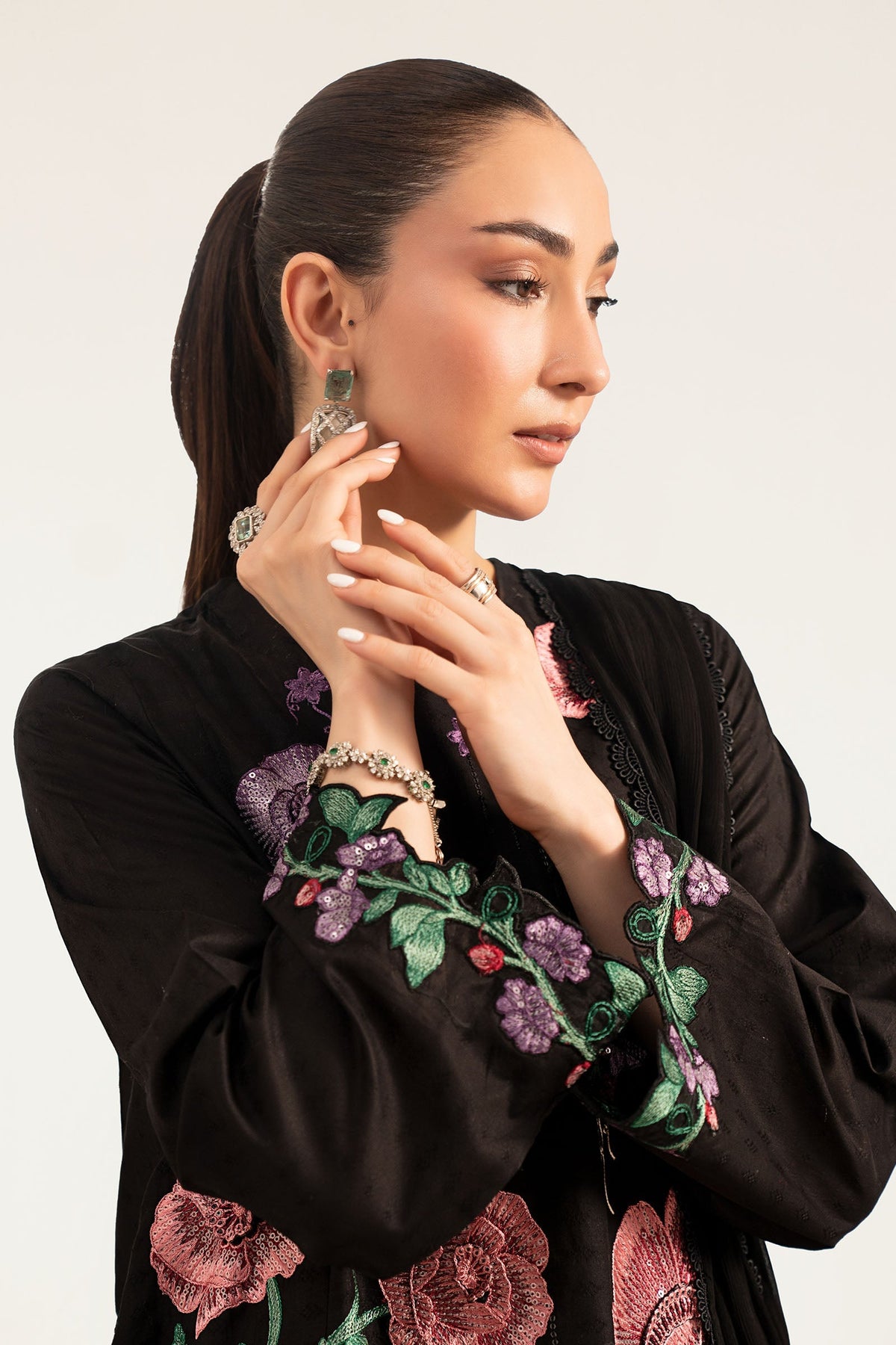 Maria B | Luxury Pret Pre Fall | DW-PF26-20-Black
