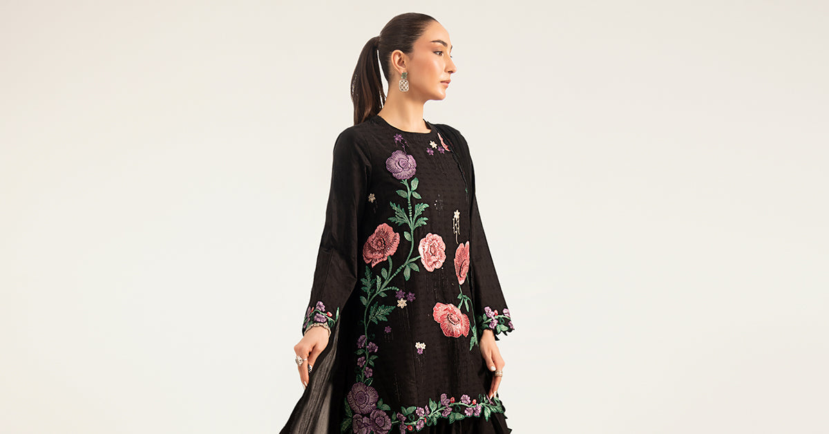 Maria B | Luxury Pret Pre Fall | DW-PF26-20-Black