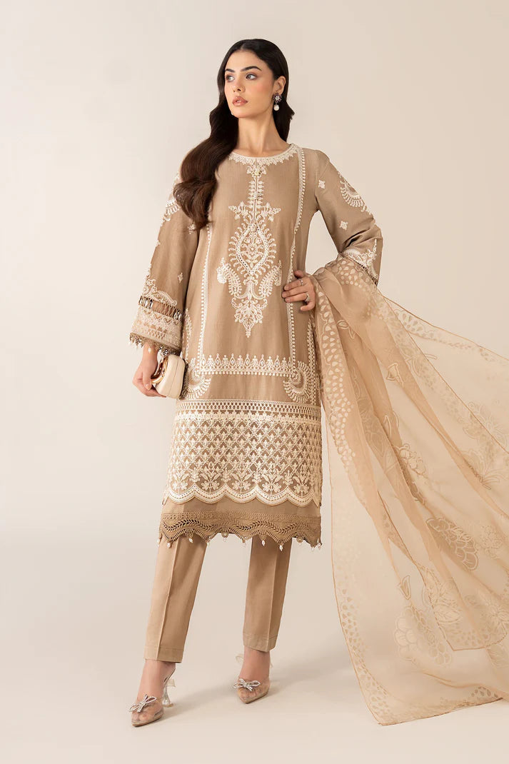 Maria B | Luxury Winter Pret 25 | DW-EA23-26R1-Coffee