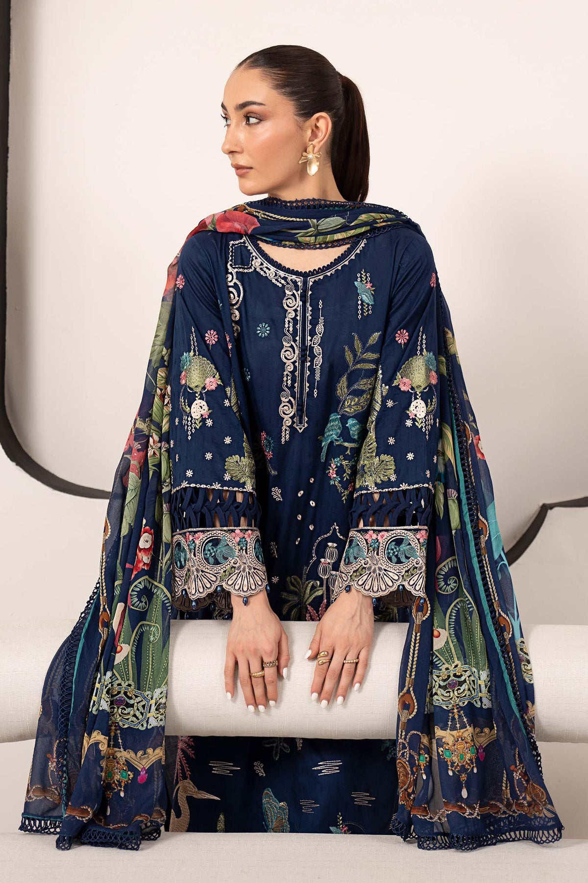 Maria B | Luxury Pret Pre Fall | DW-EA26-11-Blue