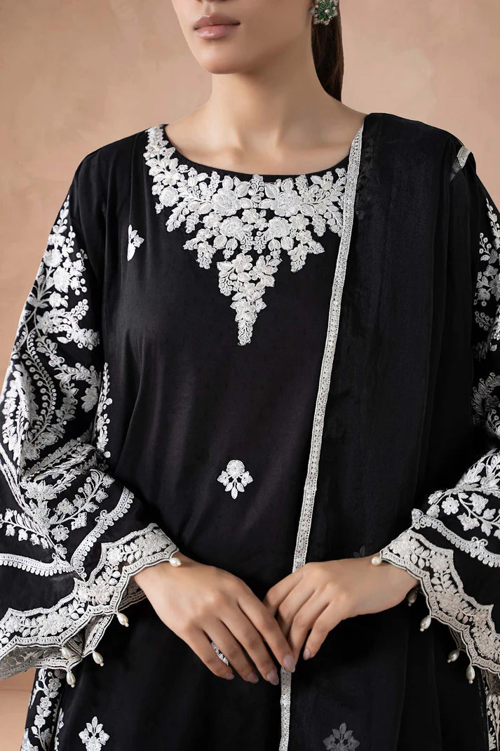 Maria B | Luxury Winter Pret 25 | DW-MN24-04R1-Black