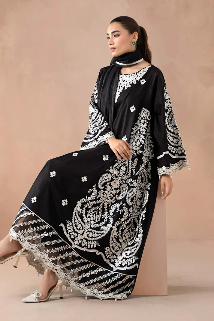 Maria B | Luxury Winter Pret 25 | DW-MN24-04R1-Black