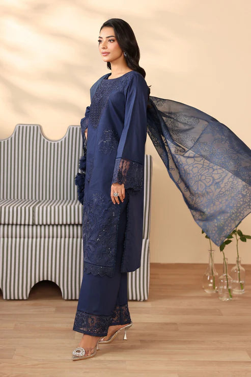 Maria B | Luxury Winter Pret 25 | DW-PF25-07-Blu