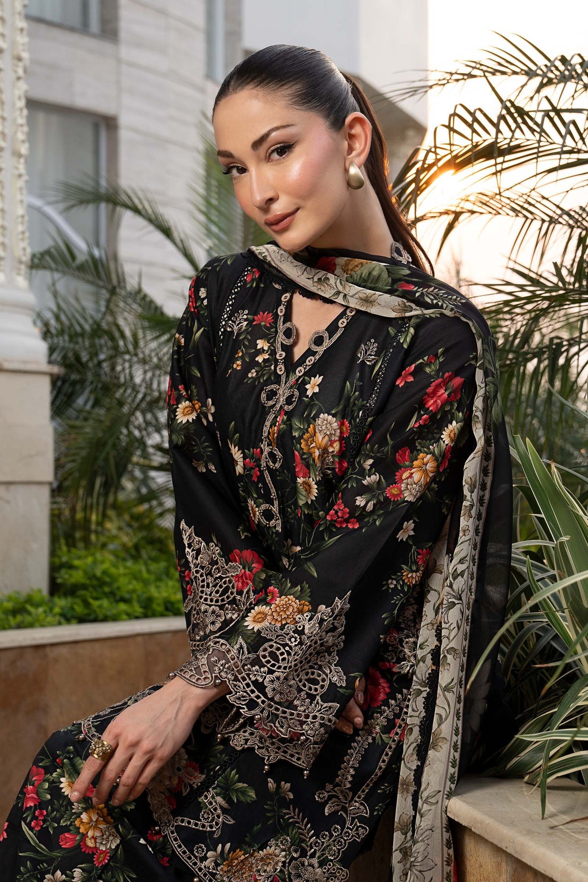 Maria B | Luxury Pret Pre Fall | DW-PF26-03-Black