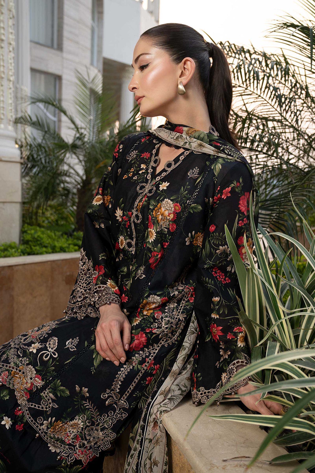 Maria B | Luxury Pret Pre Fall | DW-PF26-03-Black
