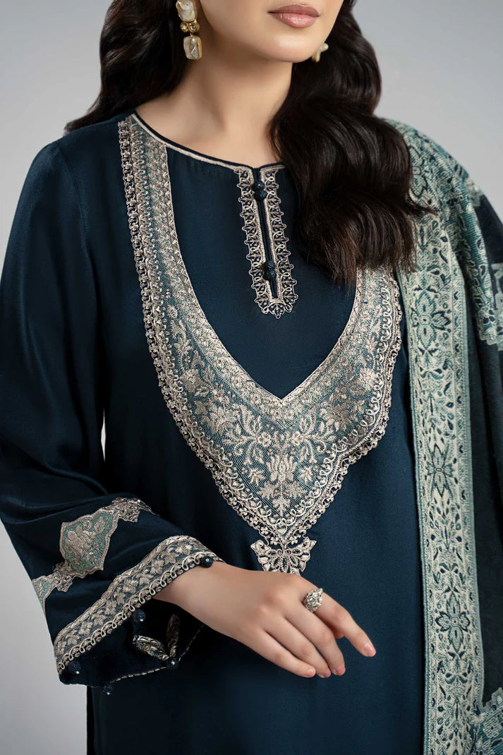 Maria B | Luxury Winter Pret 25 | DW-W24-102R1-Blue