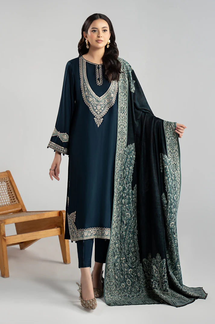 Maria B | Luxury Winter Pret 25 | DW-W24-102R1-Blue