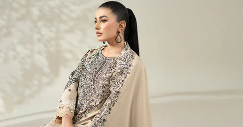Maria B | Luxury Winter Pret 25 | DW-W25-47-BEIGE