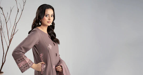 Maria B | Luxury Winter Pret 25 | DW-W25-54-Peachy Pink