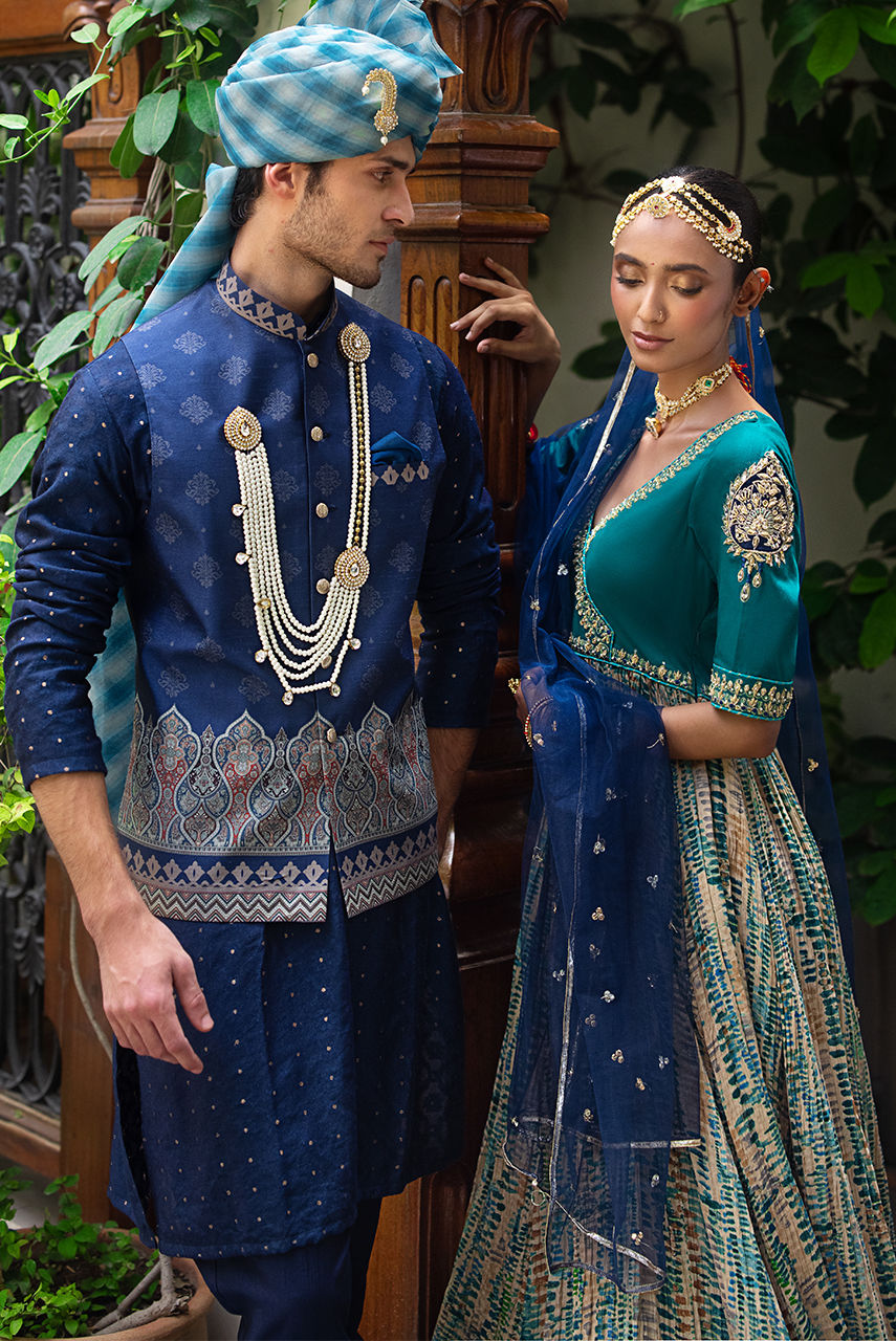 Deepak Perwani | Jaipur Heritage Wedding Wear | Ktd4119