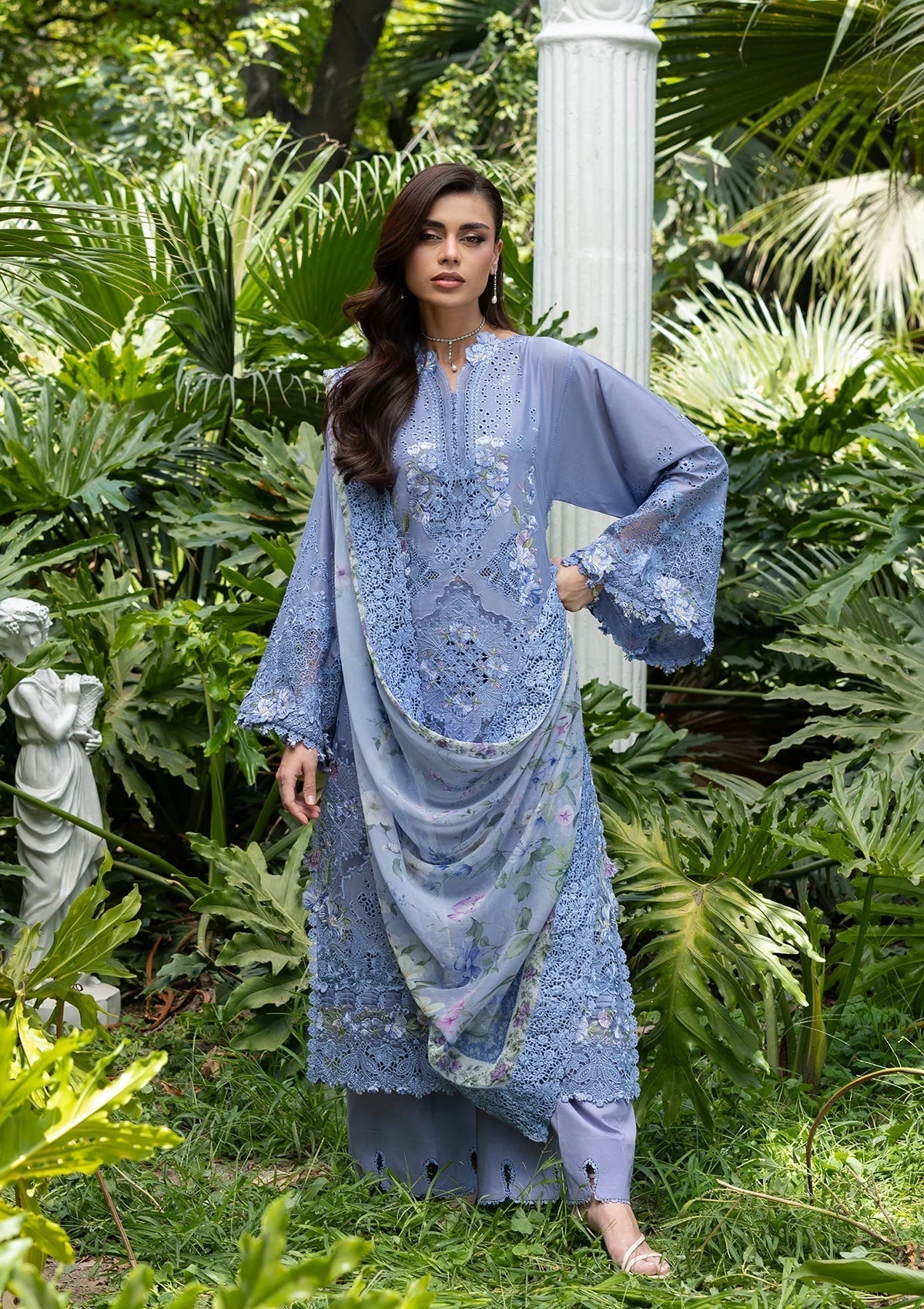 Elaf Premium | Luxury Lawn 26 | ELQ-2B LAVENDER LUXE