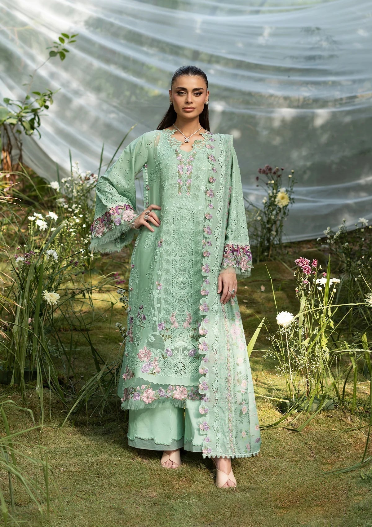 Elaf Premium | Luxury Lawn 26 | ELQ-3A DAISY CHAIN