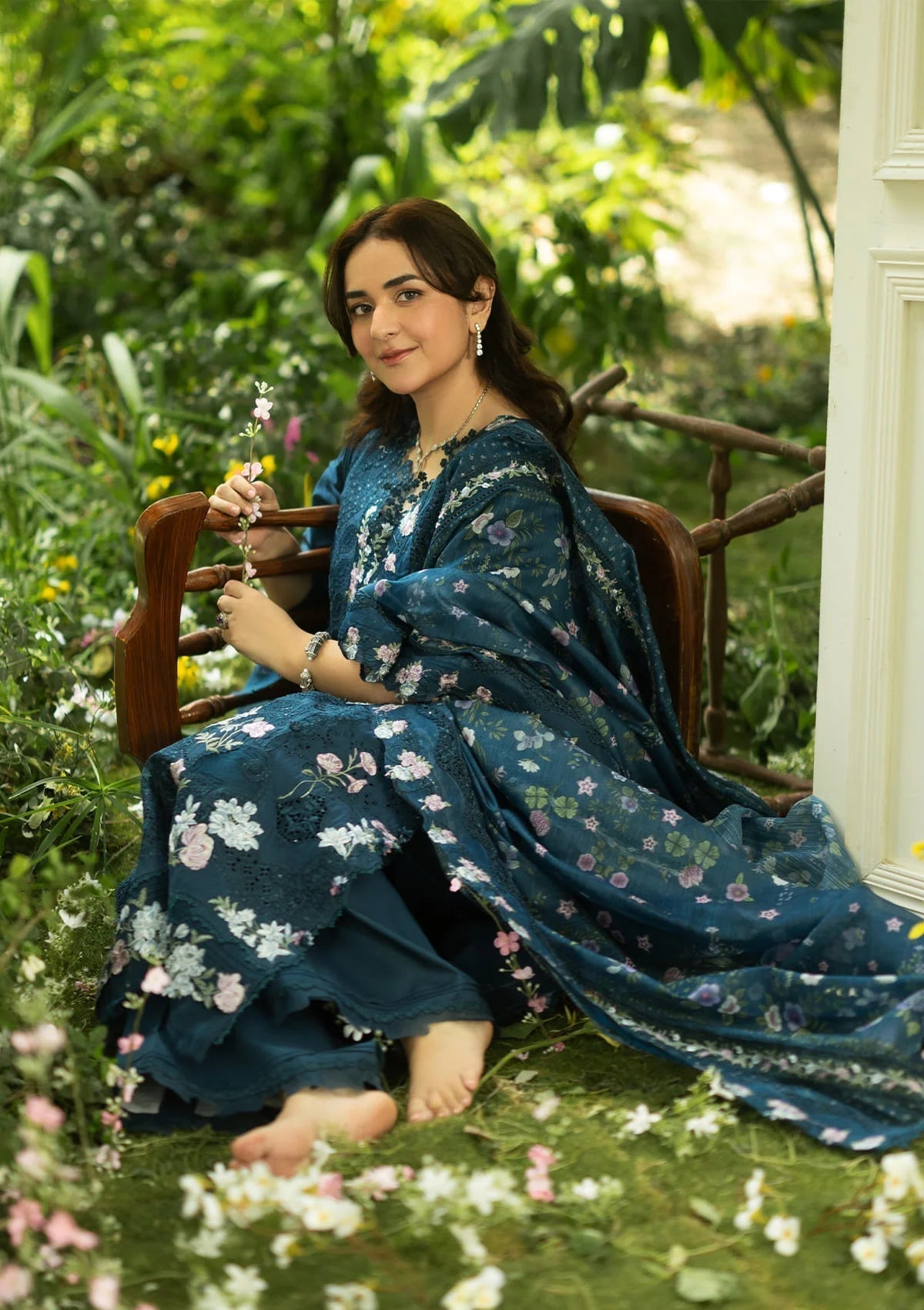 Elaf Premium | Luxury Lawn 26 | ELQ-3B EMERALD FERN
