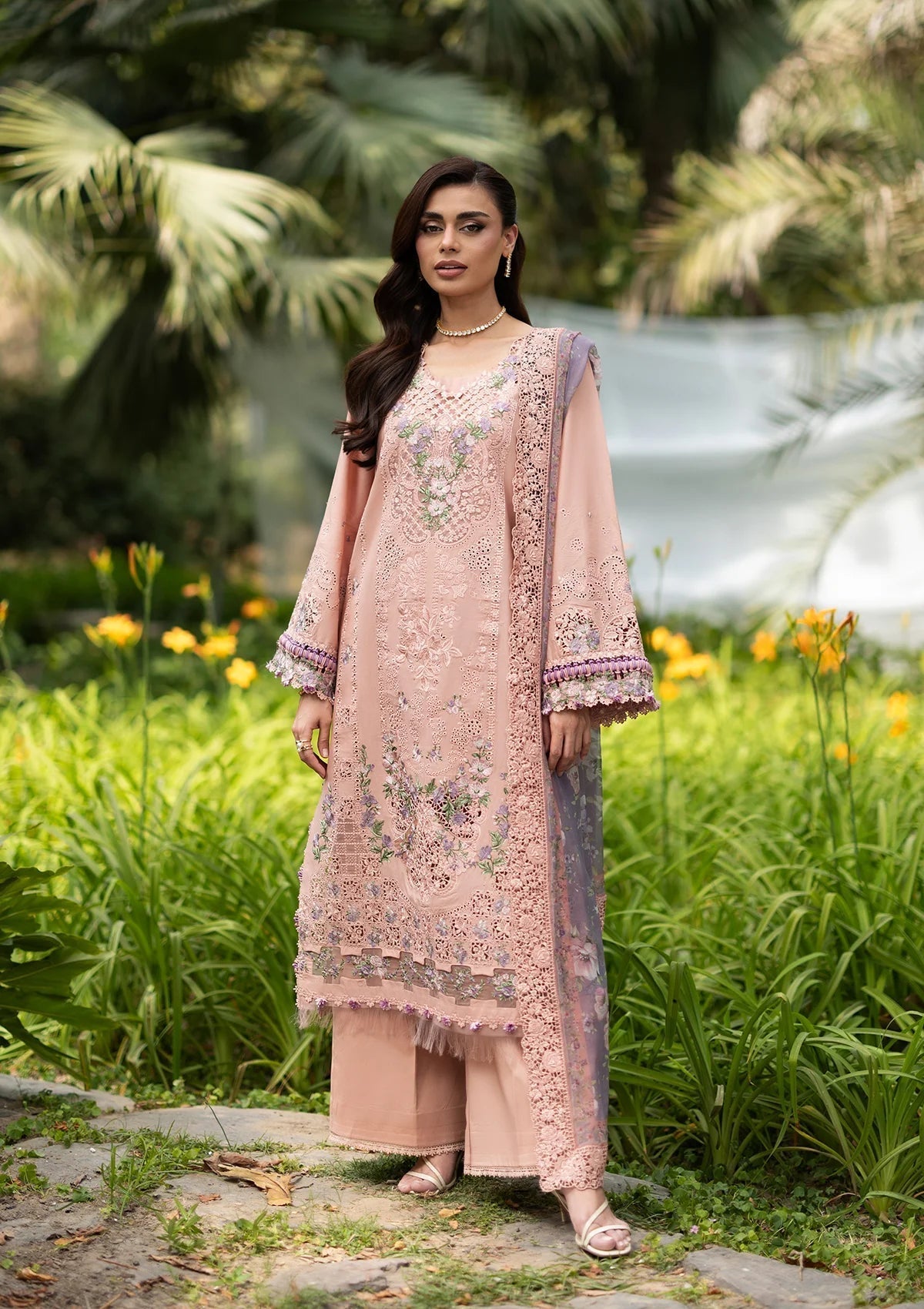 Elaf Premium | Luxury Lawn 26 | ELQ-6A BLUSHING ROSE