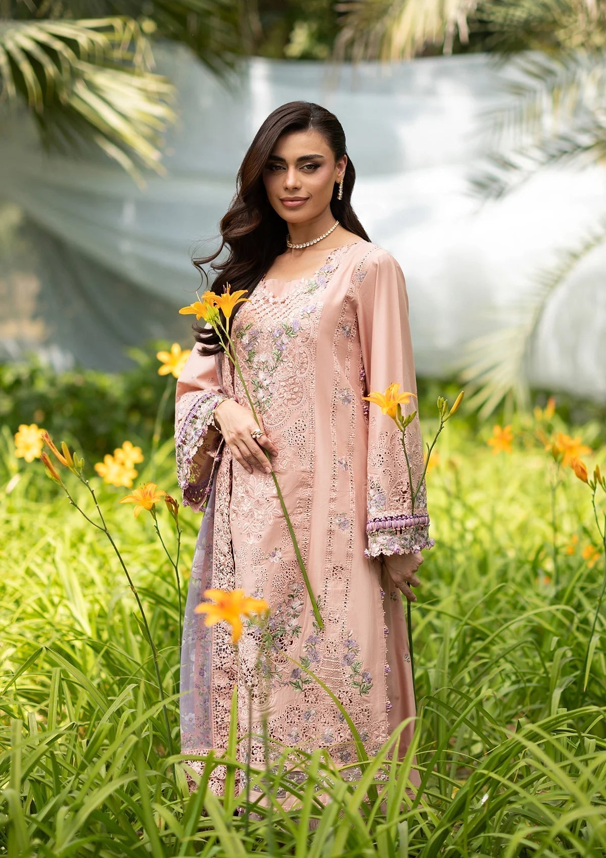 Elaf Premium | Luxury Lawn 26 | ELQ-6A BLUSHING ROSE