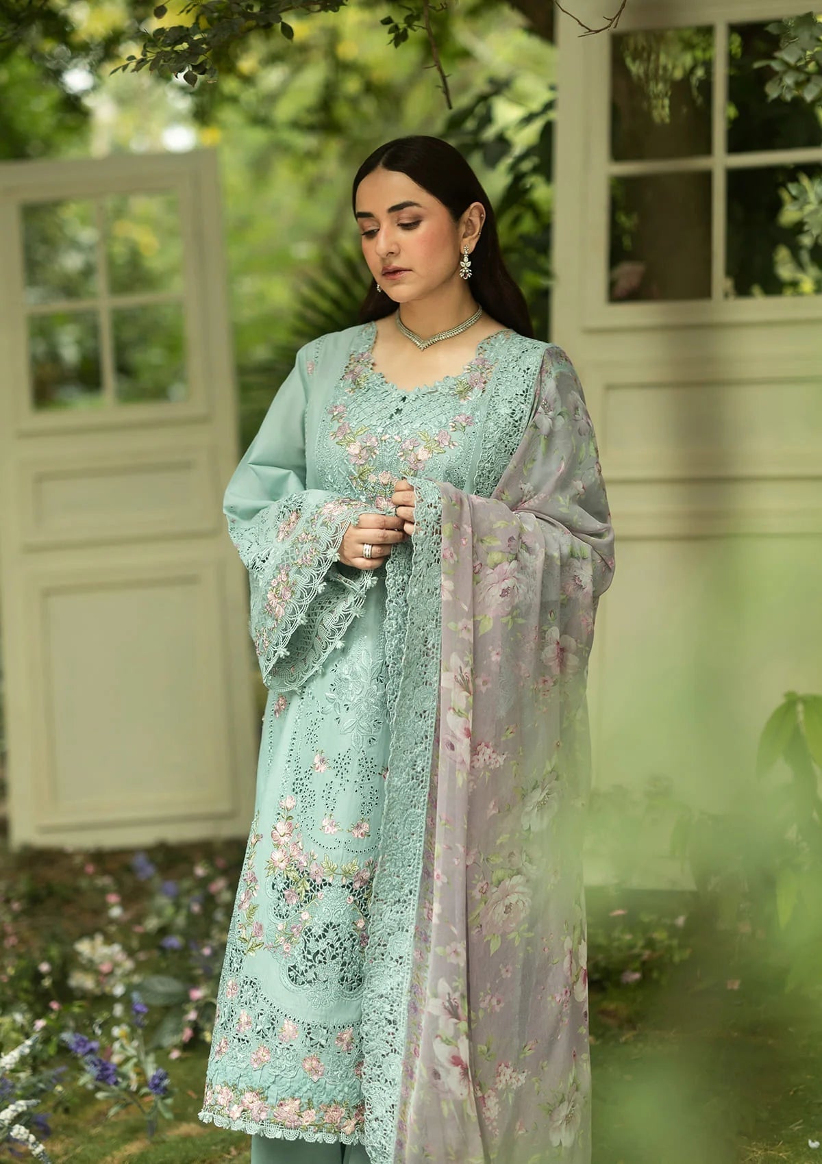 Elaf Premium | Luxury Lawn 26 | ELQ-6B MINT STORY