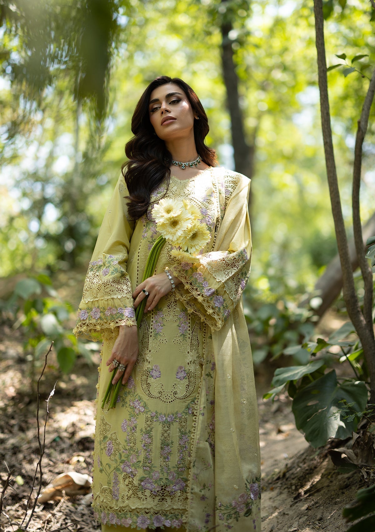 Elaf Premium | Luxury Lawn 26 | ELQ-7A BUTTER YELLOW