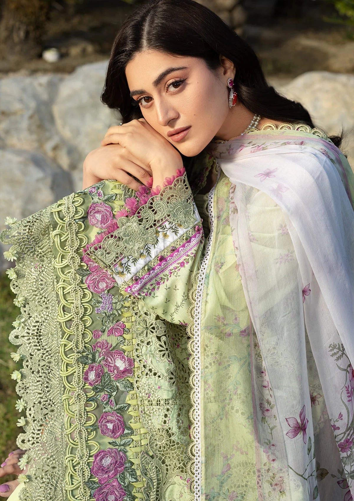 Elaf Premium | Chikankari Prints 26 | ERC-2A HINA