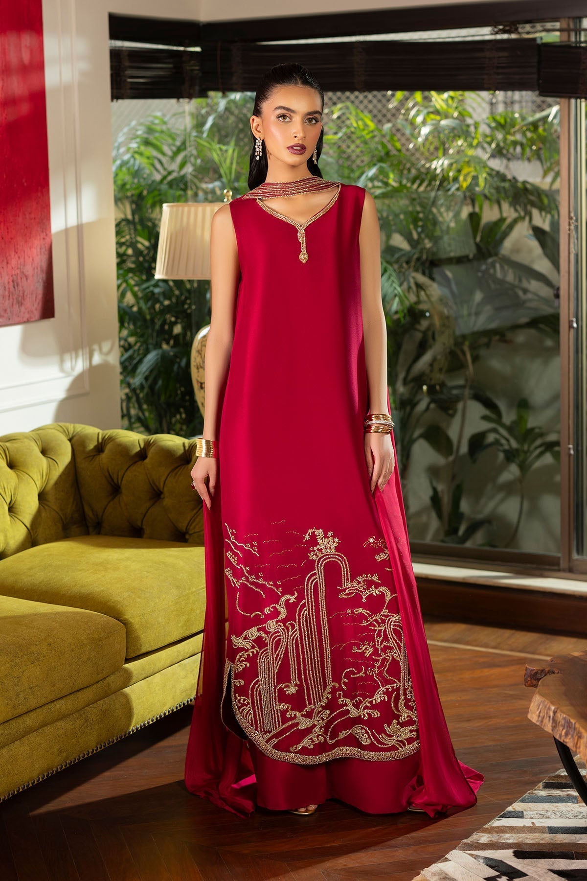 Erum Khan | Elan Formals |Crimson Reverie