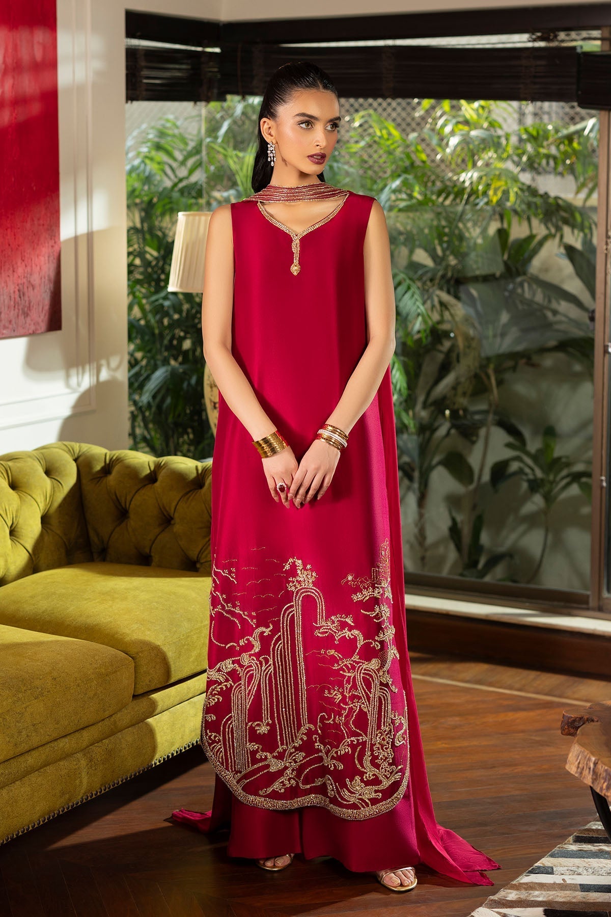 Erum Khan | Elan Formals |Crimson Reverie