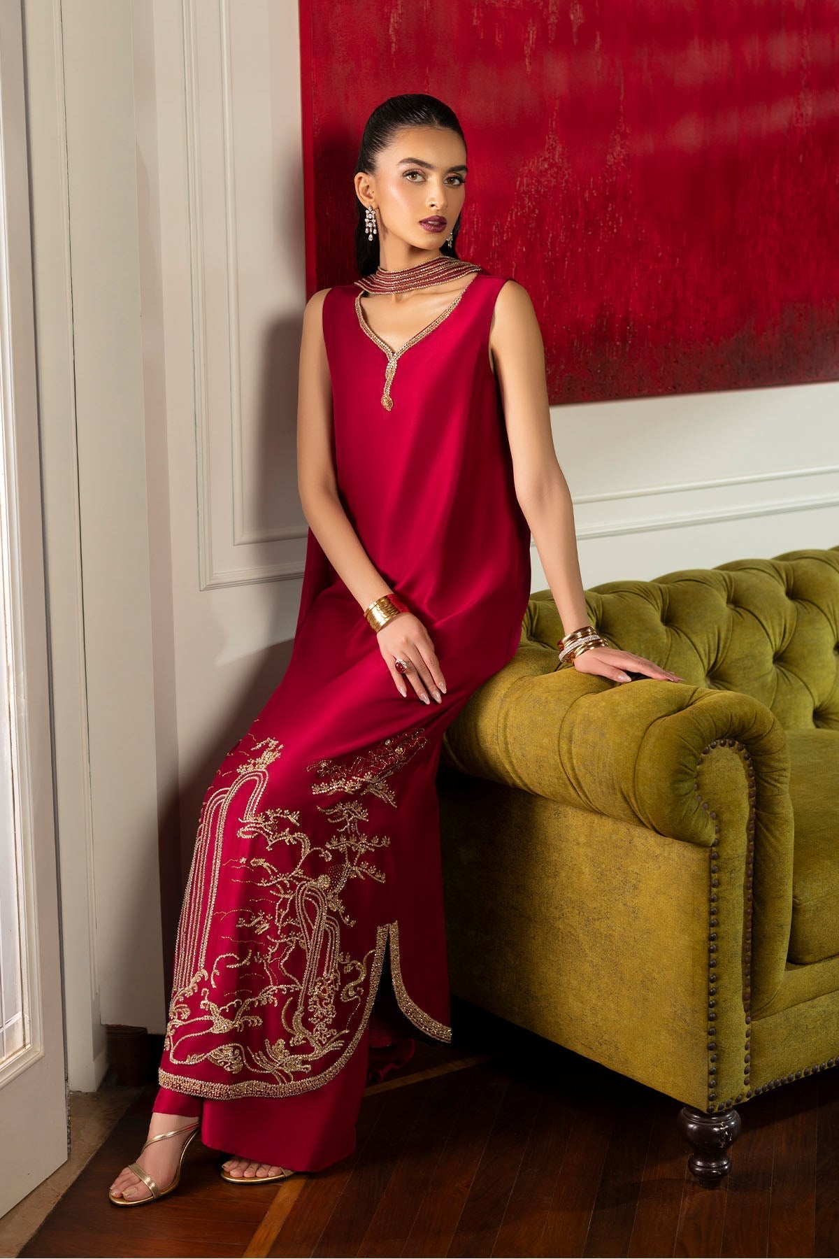 Erum Khan | Elan Formals |Crimson Reverie