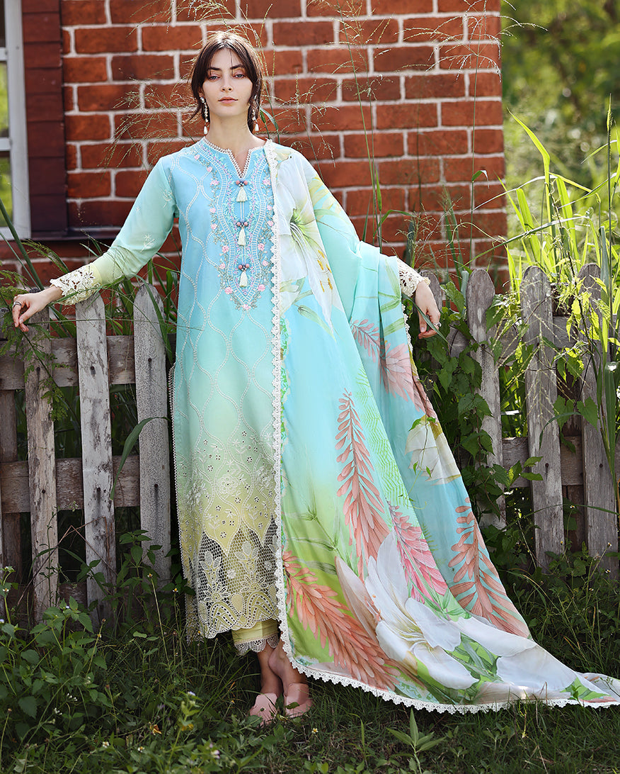 Mushq | Solace Ombre Chikankari | Ethereal Pause