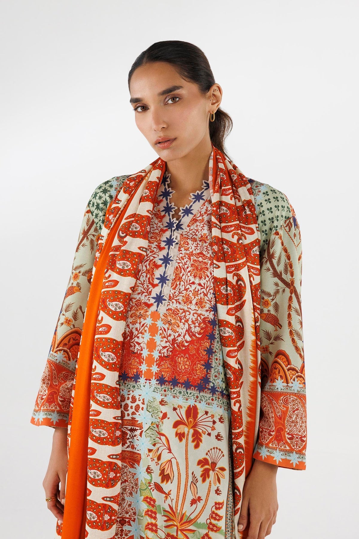 Sana Safinaz | Luxury Pret | Linen Suit FW25MHY503BP3