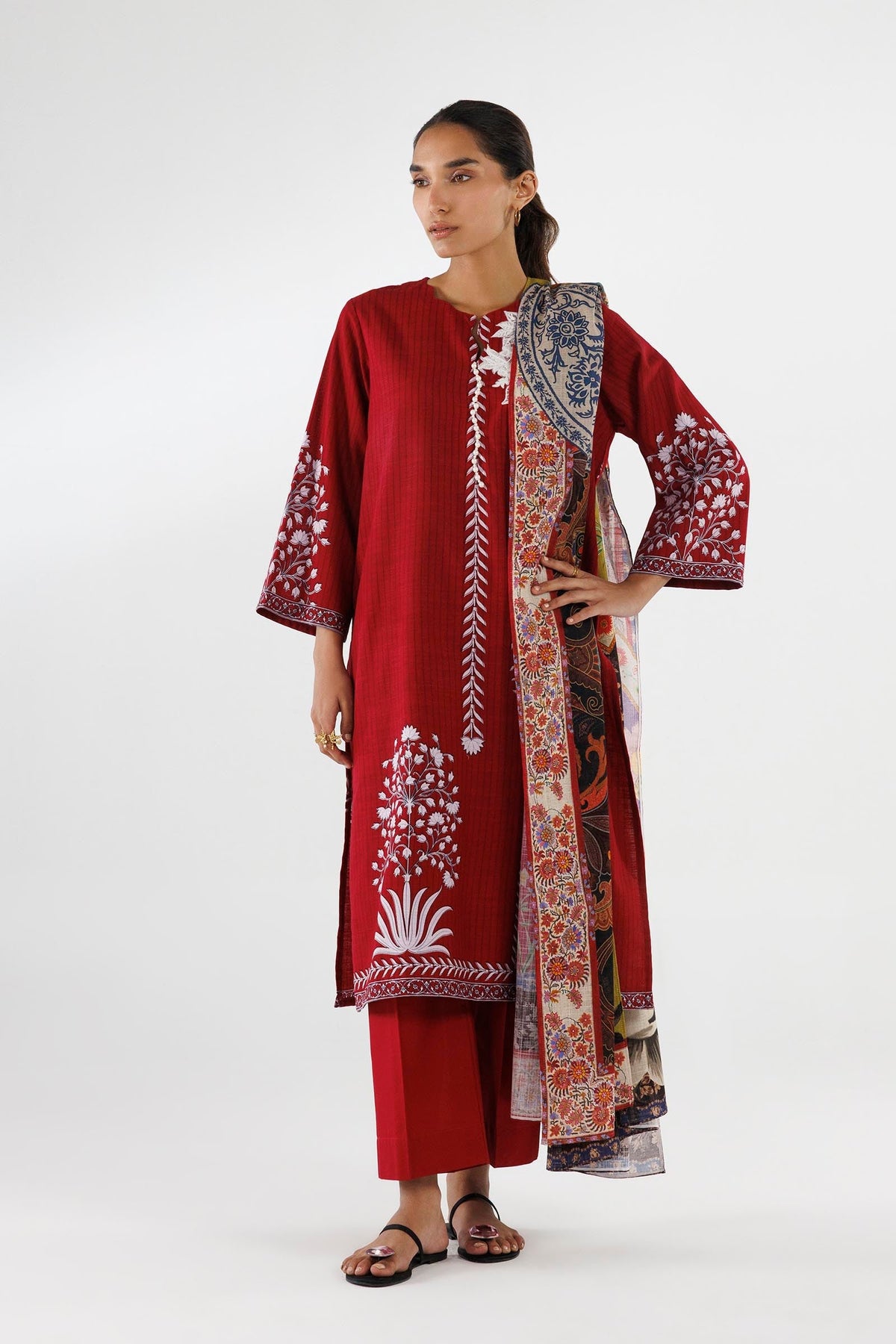 Sana Safinaz | Luxury Pret | Linen Suit FW25MHY506AP3