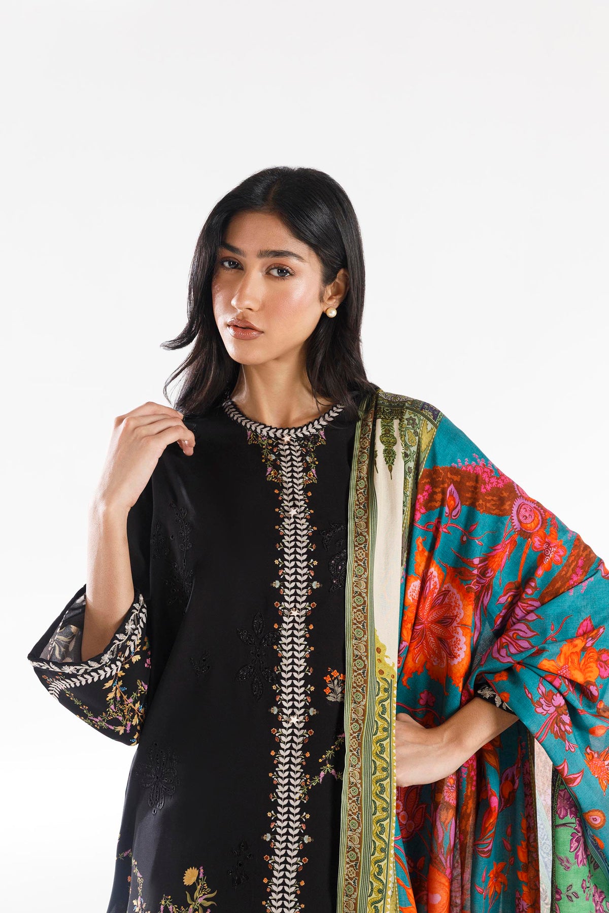 Sana Safinaz | Luxury Pret | Muzlin Linen Suit FW25MUZ015BP3