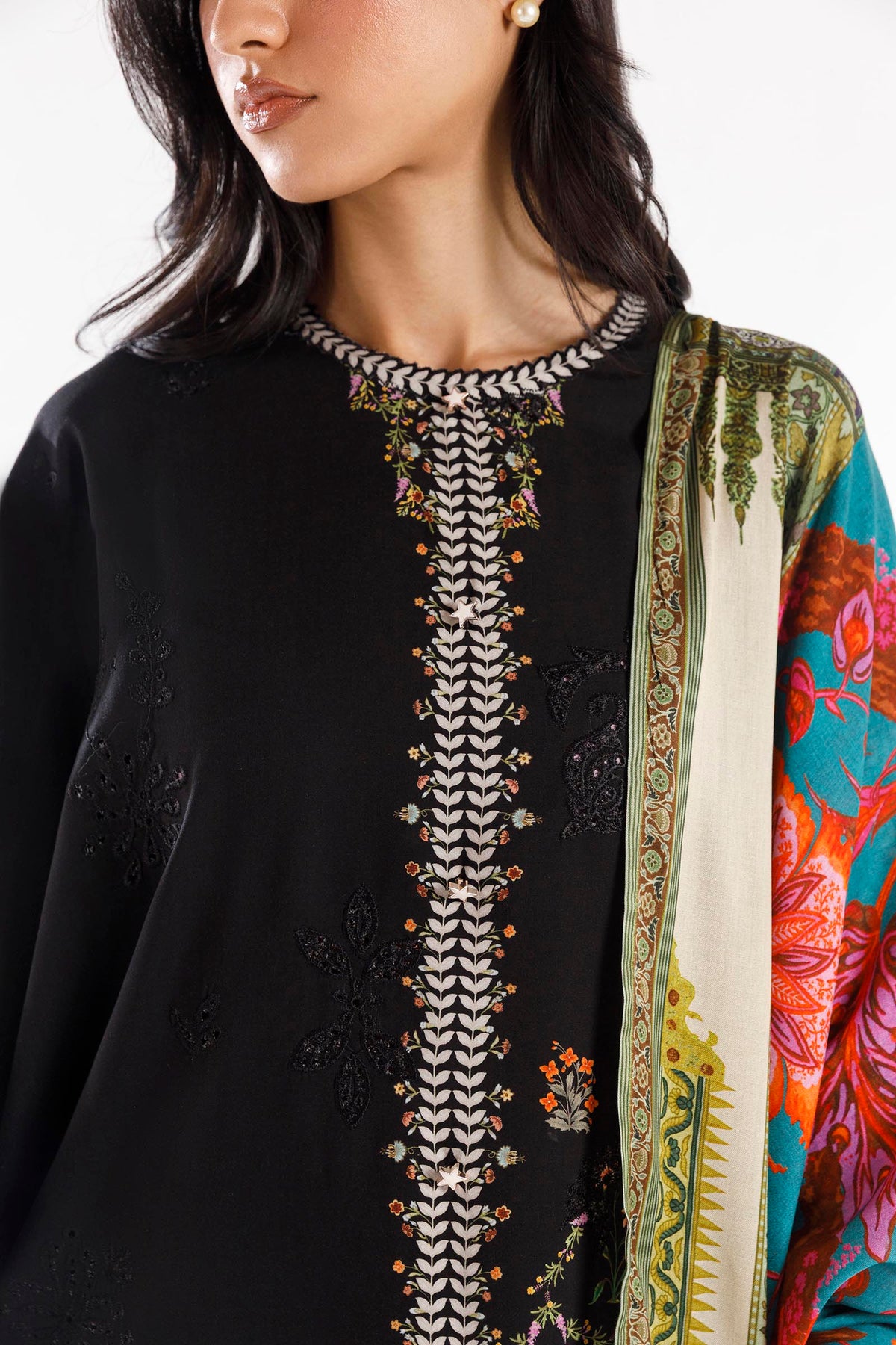 Sana Safinaz | Luxury Pret | Muzlin Linen Suit FW25MUZ015BP3