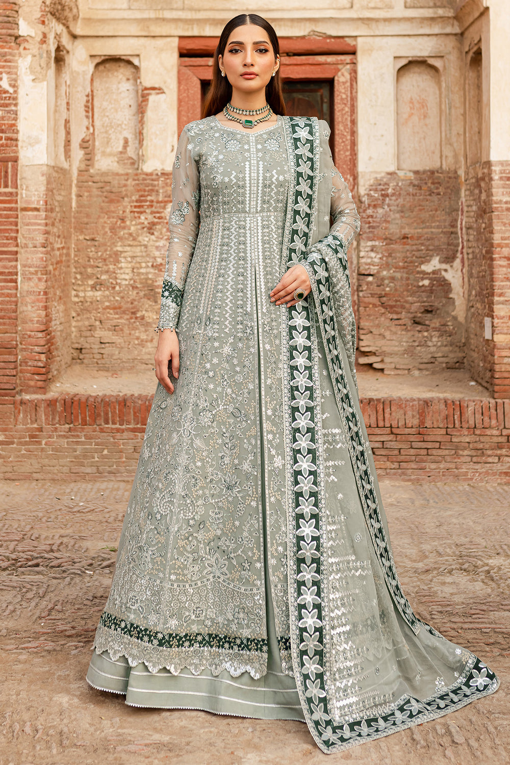 Farasha | Ritzier Wedding Formals | Grey Veil