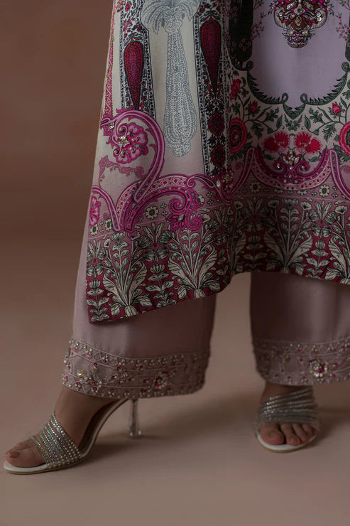 Ammara Khan | Flo 25 | Raspberry Cooler Long shirt Set (D-05)