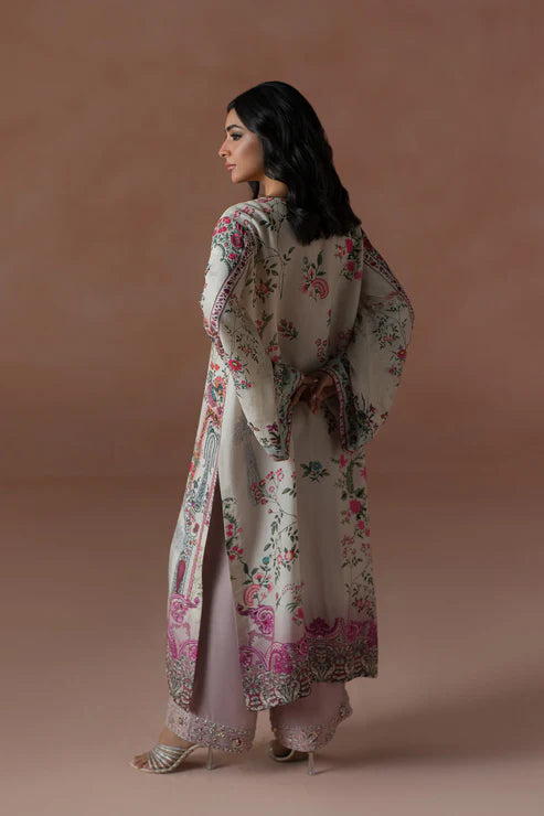Ammara Khan | Flo 25 | Raspberry Cooler Long shirt Set (D-05)