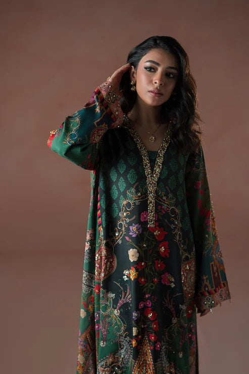 Ammara Khan | Flo 25 | Forest Floral Tassel Kaftan Set (D-06)