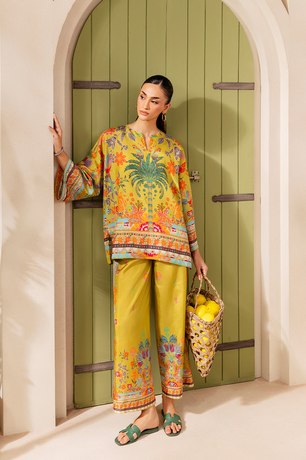 Saira Rizwan | Silk Coords 25 | PALM SUGAR - SRSP-25-04