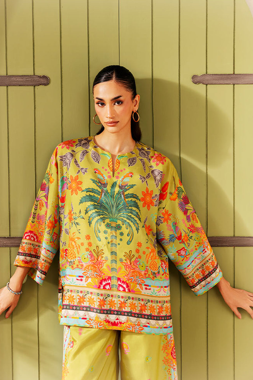 Saira Rizwan | Silk Coords 25 | PALM SUGAR - SRSP-25-04
