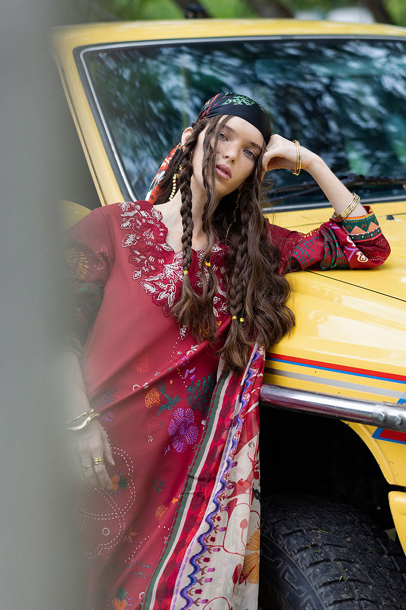 Mushq | Mirasol Printed Cambric | Amber Bosque