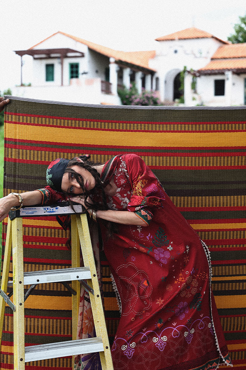 Mushq | Mirasol Printed Cambric | Amber Bosque