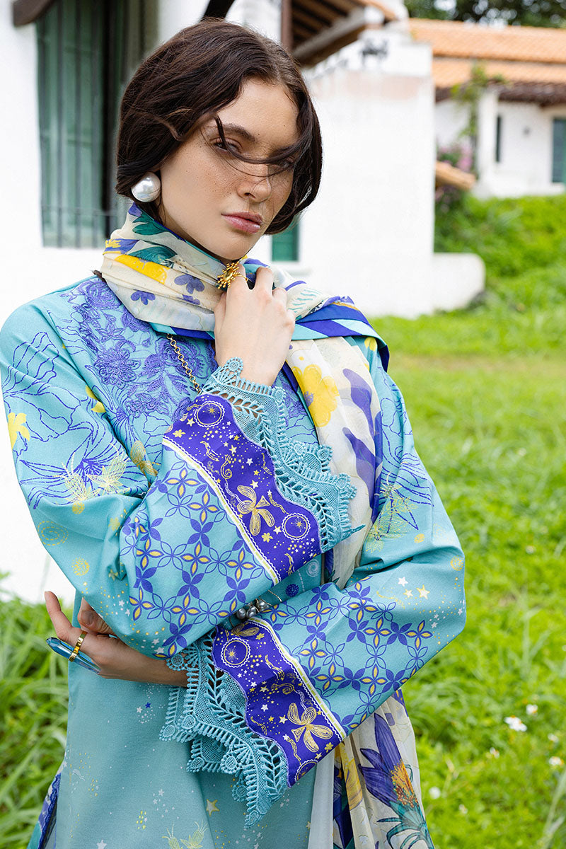 Mushq | Mirasol Printed Cambric | Mar Azul